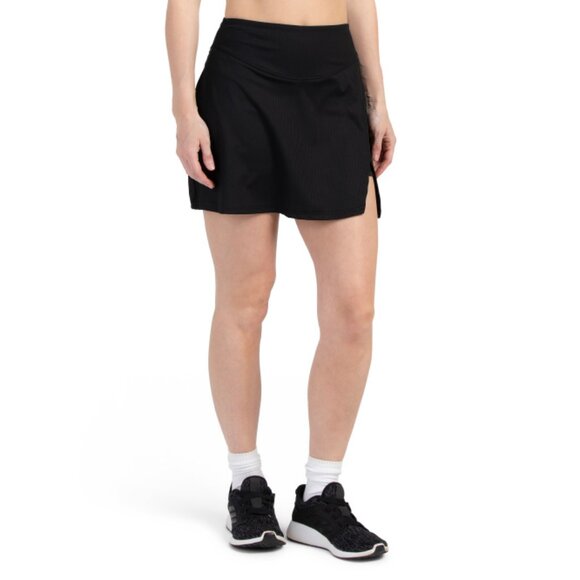 MOVE THEOLOGY Black Cloud Asymmetrical Mini Skort - Picture 1 of 2